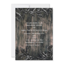 Invitaciones de Elegancia Oscura con Hojas Negras