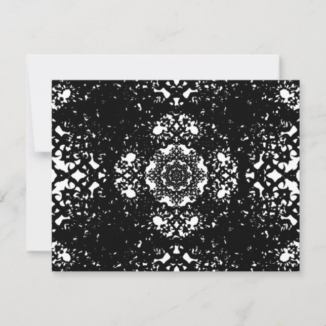 Invitaciones de encaje negro (Anverso)