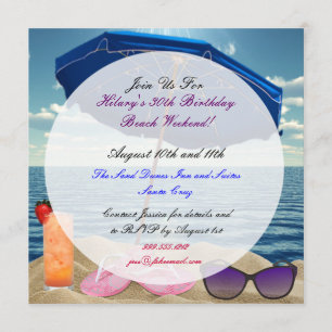 Invitaciones de encargo del fin de semana del