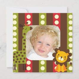 Invitaciones de encargo del safari de la foto