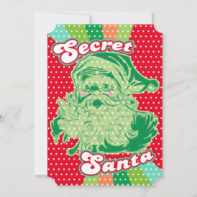 Invitaciones de encargo secretas del fiesta del (Reverso)