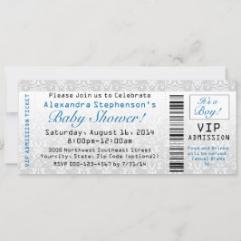 Invitaciones de entradas de Baby Shower, chico