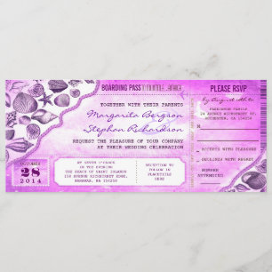 invitaciones de entradas de bodas de destino náuti