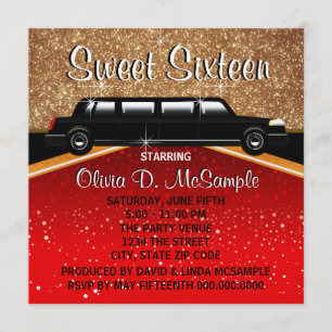 Invitaciones de Estrella de Cine con Alfombra Roja