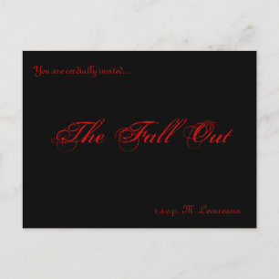 Invitaciones de Fall Out