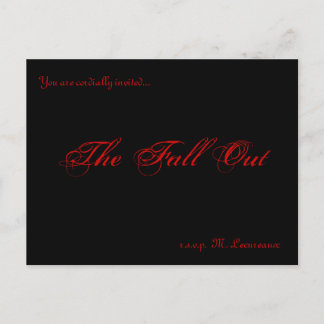 Invitaciones de Fall Out