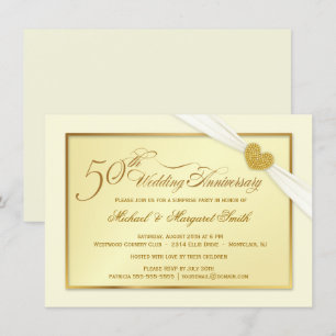 Invitaciones de Fantasía para Bodas de Oro 50º Ani