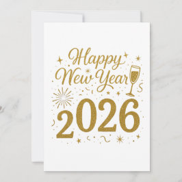 Invitaciones de Feliz Año Nuevo 2026 – Fiesta Eleg