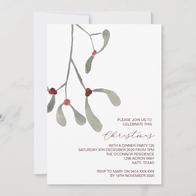 Invitaciones de feriados y Navidades rusos (Anverso)