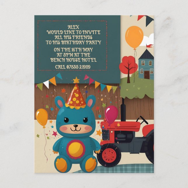 Invitaciones de fiesta (Anverso)