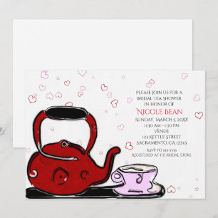 Invitaciones de fiesta chic para té del día de San