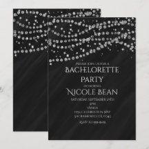 Invitaciones de fiesta con brillo y glamour de Bla