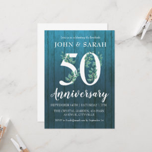 invitaciones de fiesta de aniversario 50 moderno f