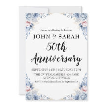 invitaciones de fiesta de aniversario 50 moderno f