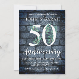 invitaciones de fiesta de aniversario 50 moderno f