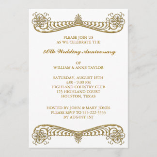 Invitaciones de fiesta de aniversario de bodas de
