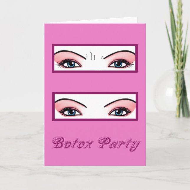Invitaciones de Fiesta de Botox (Anverso)