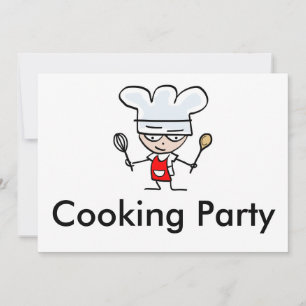 Invitaciones de fiesta de cocina