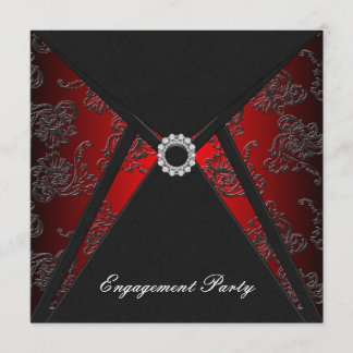 Invitaciones de fiesta de compromiso elegantes