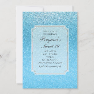 Invitaciones de fiesta de cumpleaños 16 dulces bri