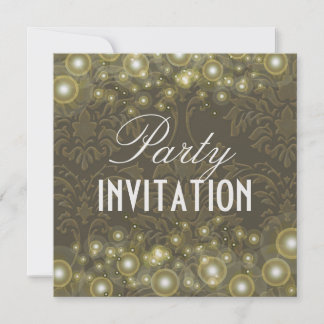 invitaciones de fiesta de damasco, burbujas de cha