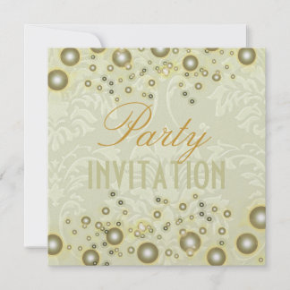 invitaciones de fiesta de damasco, burbujas de cha