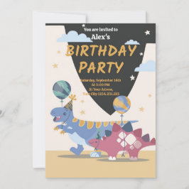 Invitaciones de fiesta de Dinos Roar-some: Guión d