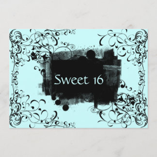 Invitaciones de fiesta de dulce dieciséis con remo