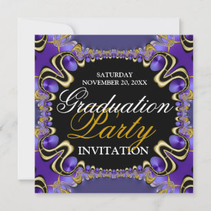 Invitaciones de fiesta de graduación de Diva Real