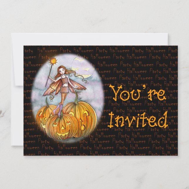 Invitaciones de Fiesta de Halloween (Anverso)