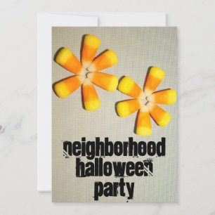 Invitaciones de fiesta de Halloween del barrio de 