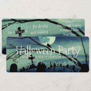 Invitaciones de fiesta de Halloween extravagantes