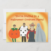 Invitaciones de fiesta de Halloween para niños con
