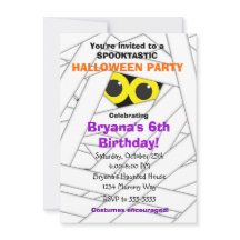 Invitaciones de fiesta de Halloween para niños de