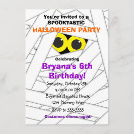 Invitaciones de fiesta de Halloween para niños de 