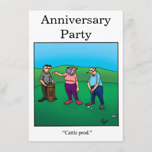 Invitaciones de fiesta de humor de aniversario "Sp