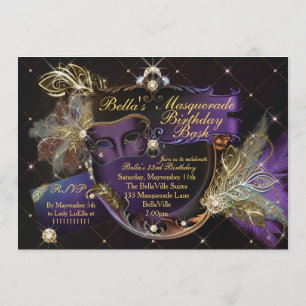Invitaciones de fiesta de mascarada
