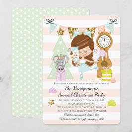 Invitaciones de fiesta de Navidad de Cascanueces M