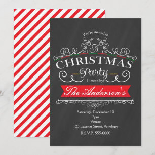 Invitaciones de fiesta de Navidad y vacaciones de 
