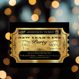 Invitaciones de fiesta de Nochevieja con estilo an