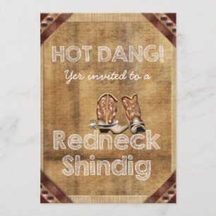Invitaciones de fiesta de Redneck