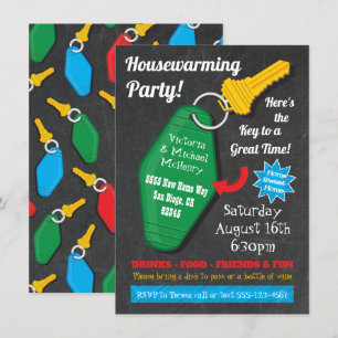 Invitaciones de fiesta de retro para el calentamie
