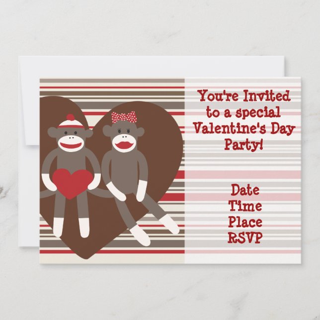 Invitaciones de fiesta del Día de San Valentín de  (Anverso)