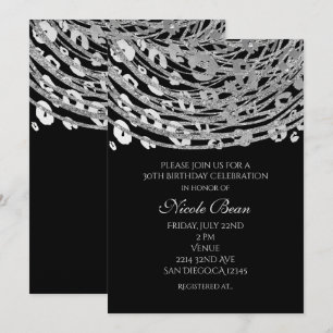 Invitaciones de fiesta exóticas con estampado de g
