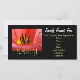Invitaciones de fiesta familiares amigos divertido