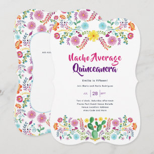 Invitaciones de FIESTA Mexicana FolkArt NACHO PROM