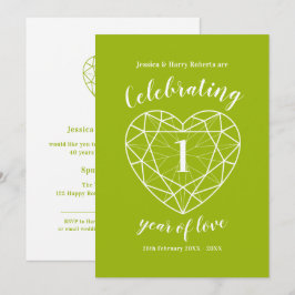 Invitaciones de fiesta para celebrar 1 año de amor