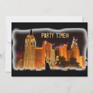 Invitaciones de fiesta personalizable de tiempo Ve