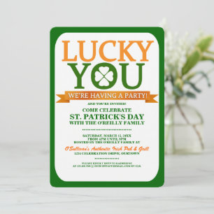 Invitaciones de fiesta por el Día de los Patrocina