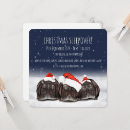 Invitaciones de Fiesta/Sleepover de Navidades pers